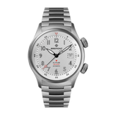 Bremont Altitude MB Meteor Orange Barrel 42mm Brushed Silver Dial Men's Watch ALT42-MT-TI-SIOR-B