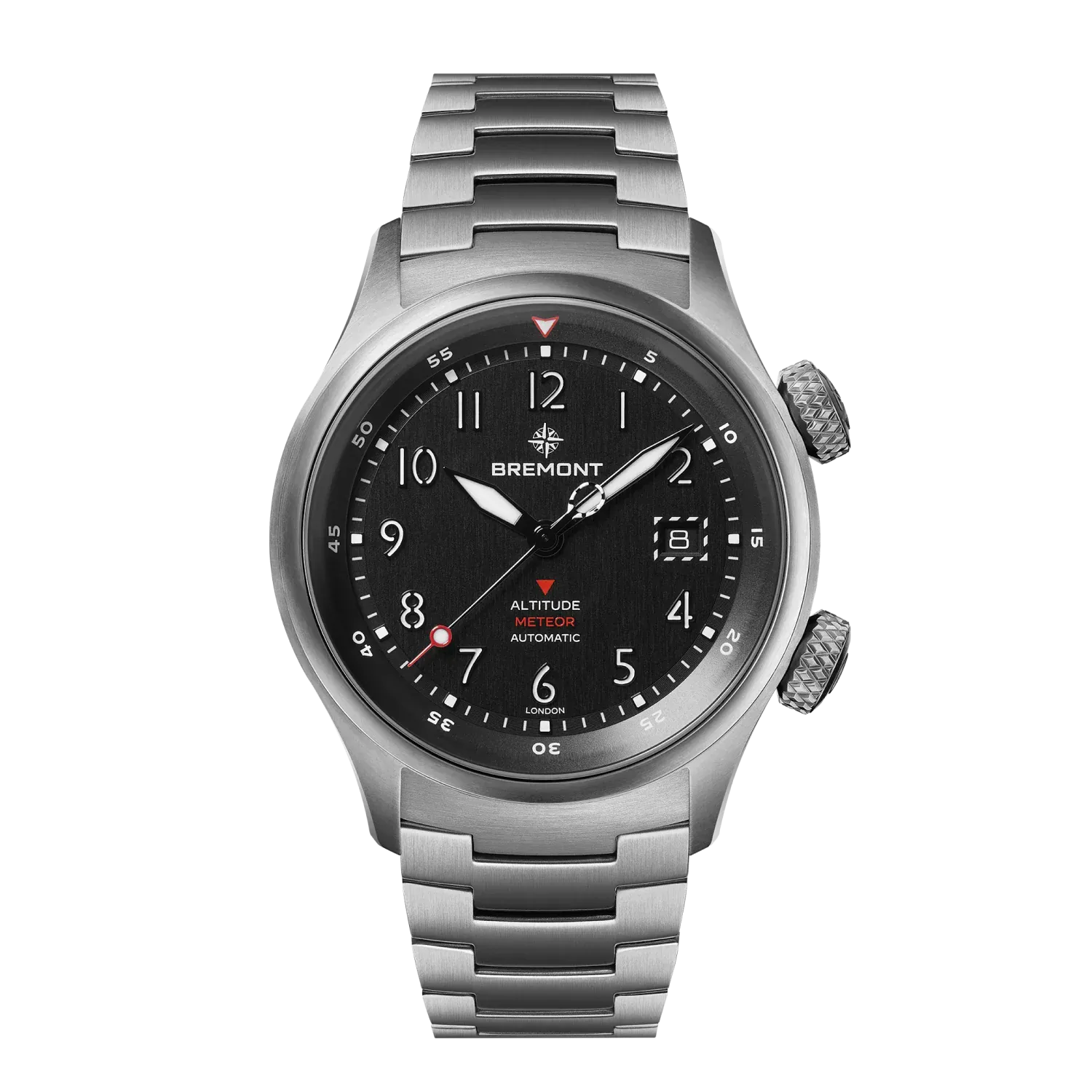 Bremont Altitude MB Meteor Orange Barrel 42mm Brushed Black Dial Men's Watch ALT42-MT-TI-BKOR-B
