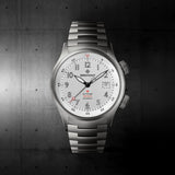 Bremont Altitude MB Meteor Orange Barrel 42mm Brushed Silver Dial Men's Watch ALT42-MT-TI-SIOR-B
