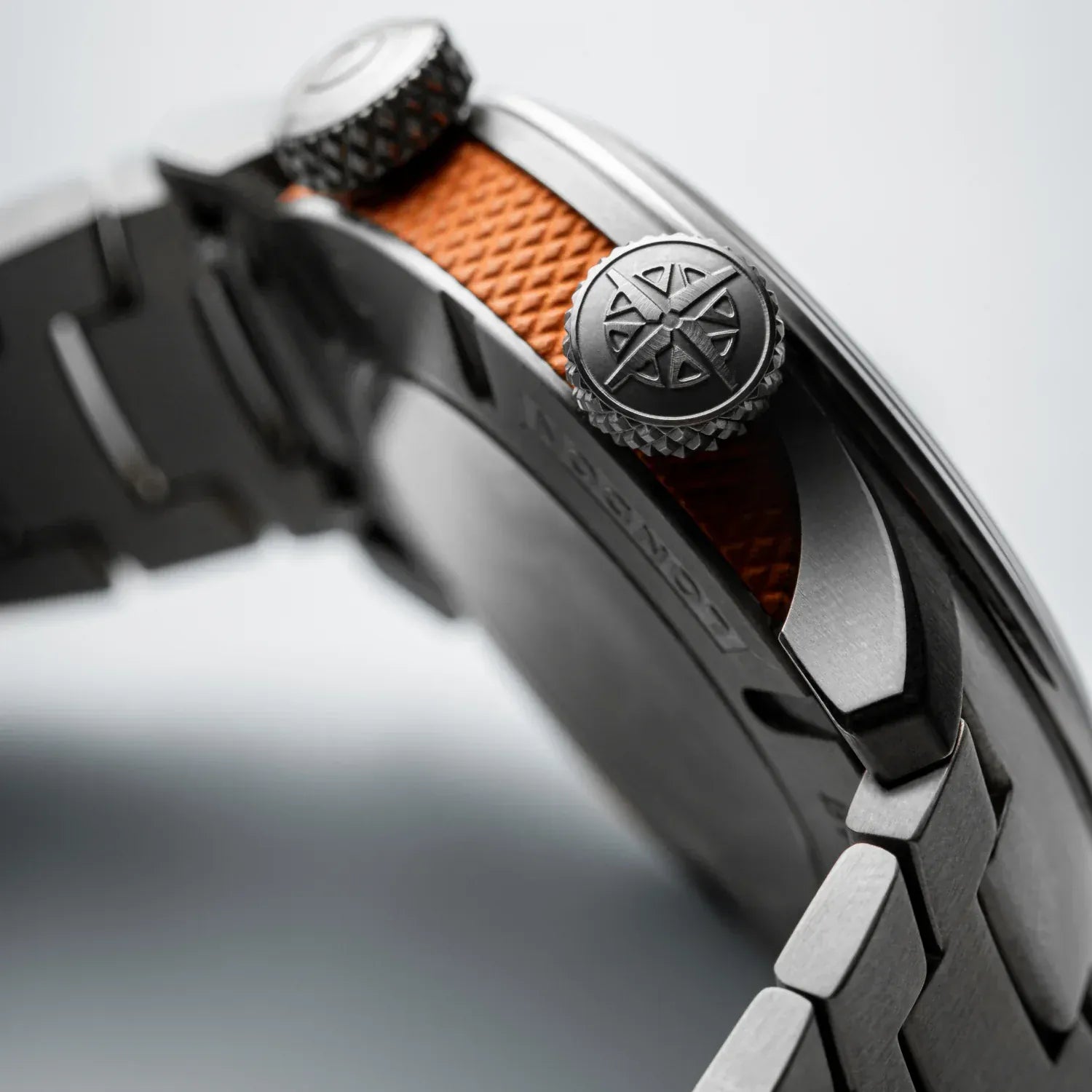 Bremont Altitude MB Meteor Orange Barrel 42mm Brushed Black Dial Men's Watch ALT42-MT-TI-BKOR-L-S