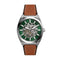 Fossil Everett 42mm Green Skeleton Dial Men's Watch ME3261