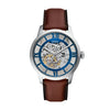 Fossil Townsman 44mm Blue Skeleton Dial Men's Watch ME3267