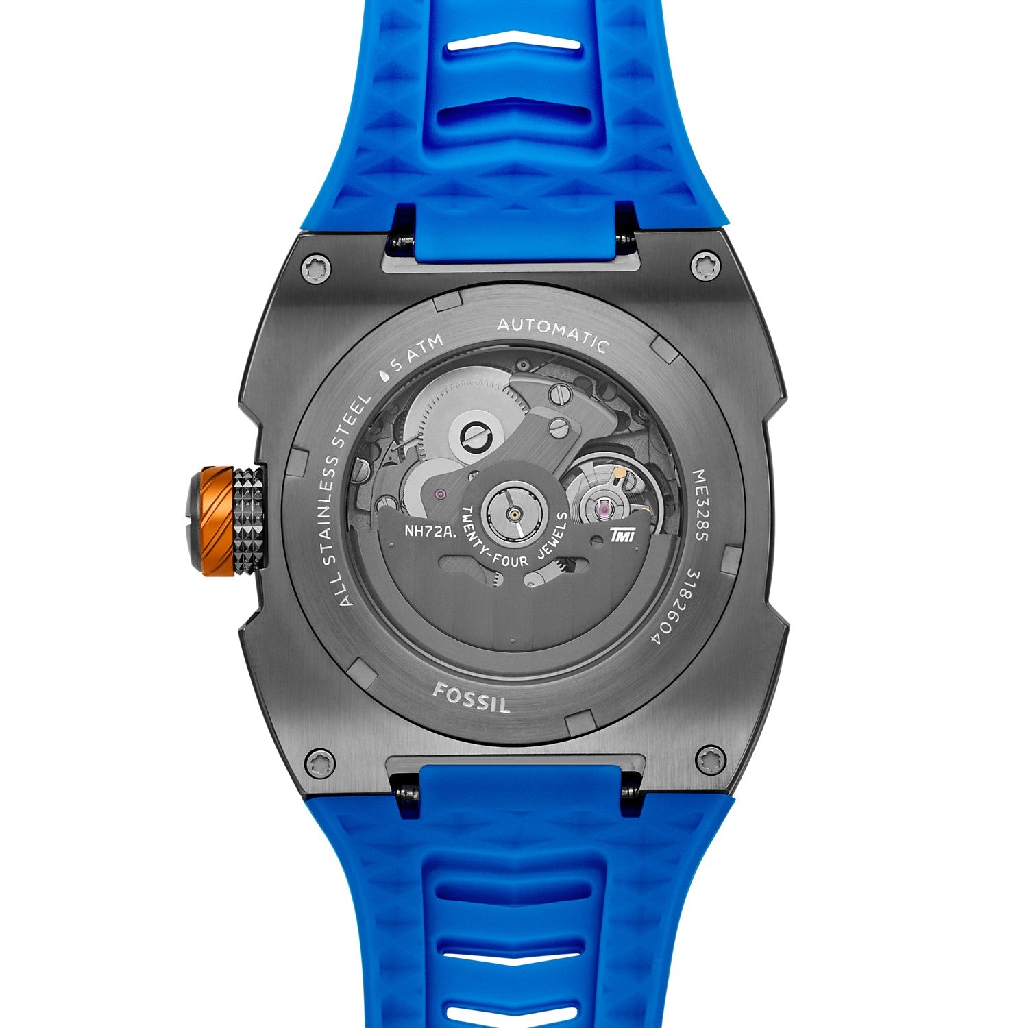 Fossil Machine X1 42mm Blue Skeleton Dial Men's Watch ME3285