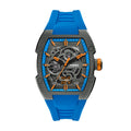 Fossil Machine X1 42mm Blue Skeleton Dial Men's Watch ME3285