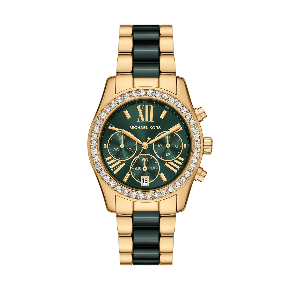 Michael Kors Lexington 38mm Green Dial Women's Watch MK7636