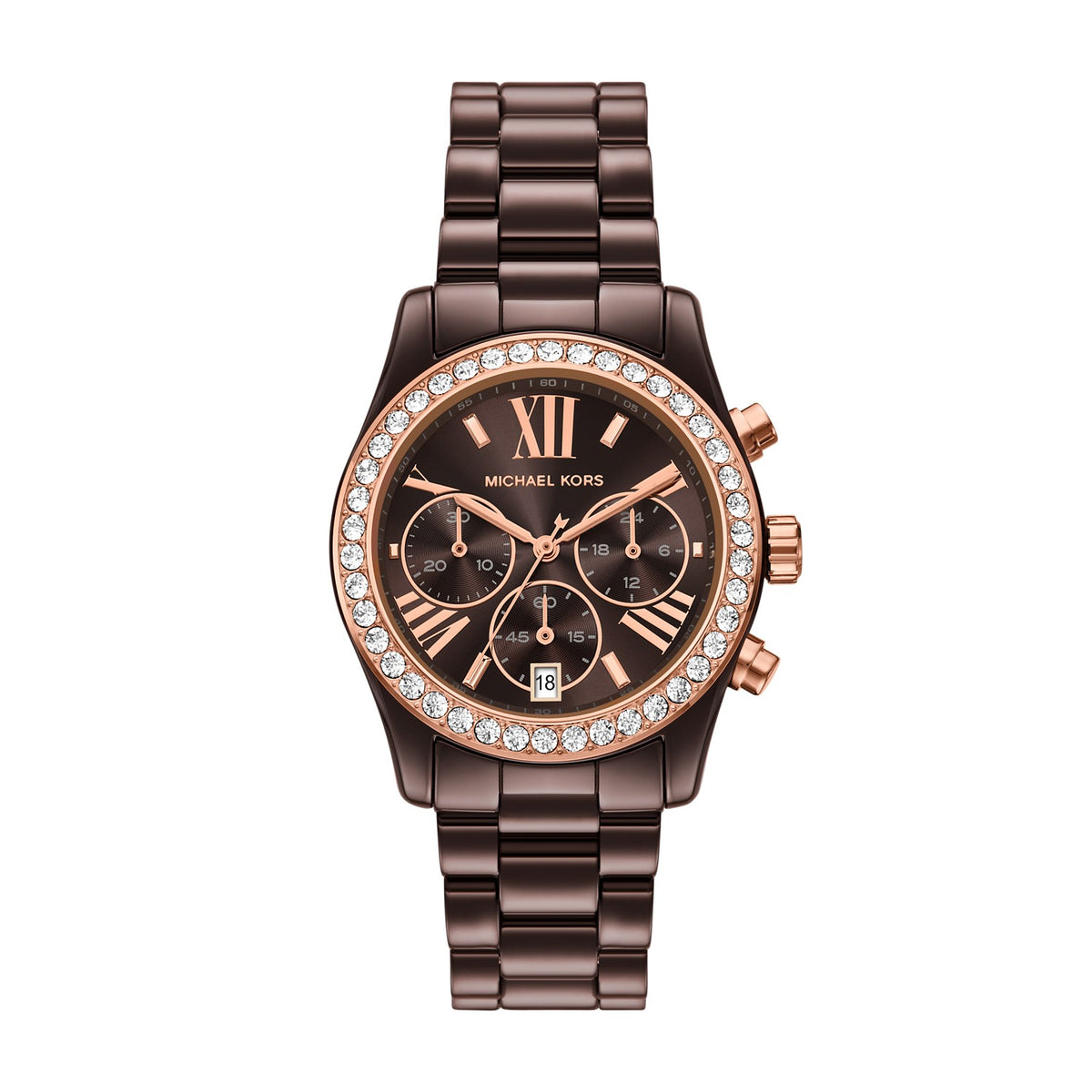 Michael Kors Lexington 38mm Chocolate Brown Dial Women's Watch MK7638