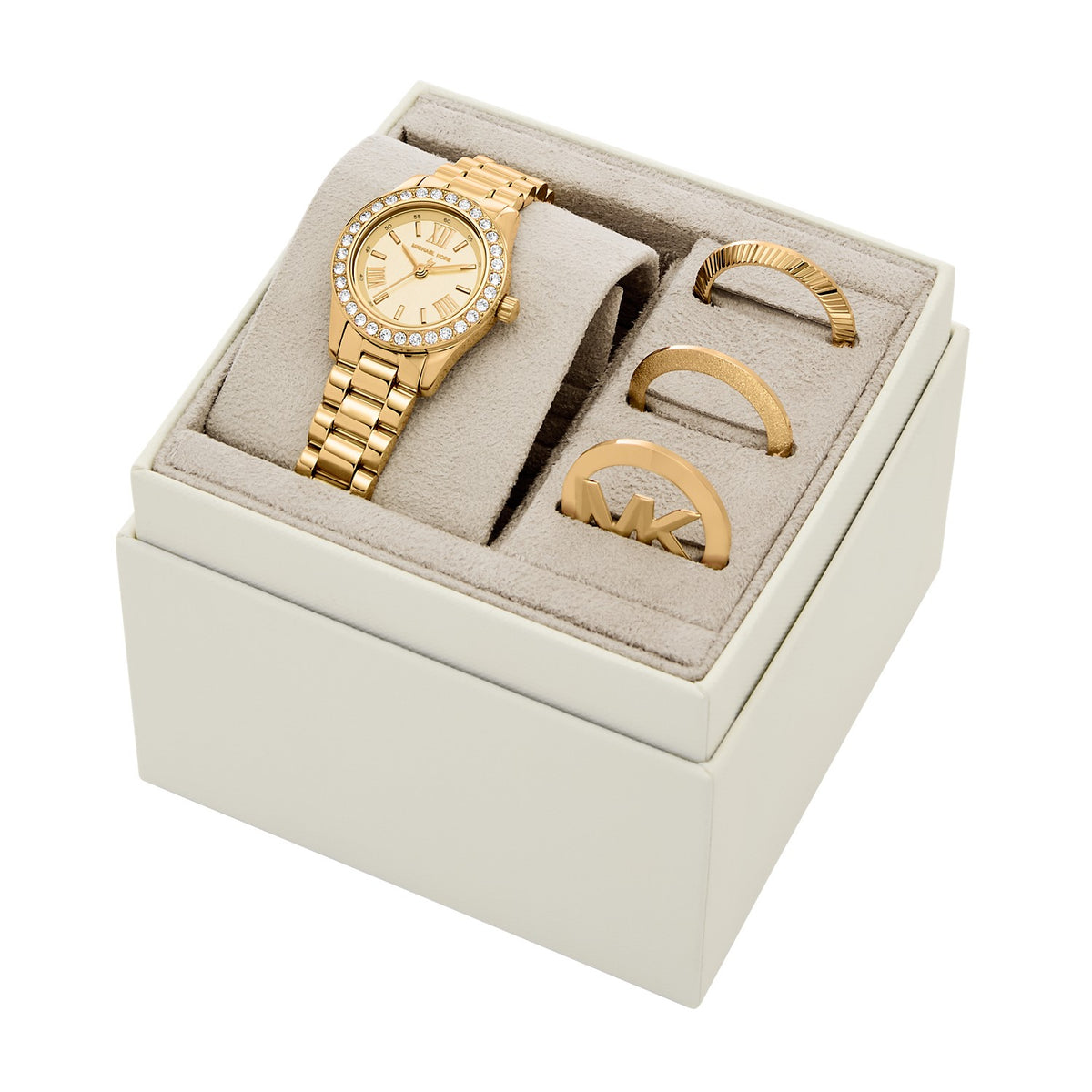 Michael Kors Lexington 26mm Gold Dial Women's Watch MK7659SET