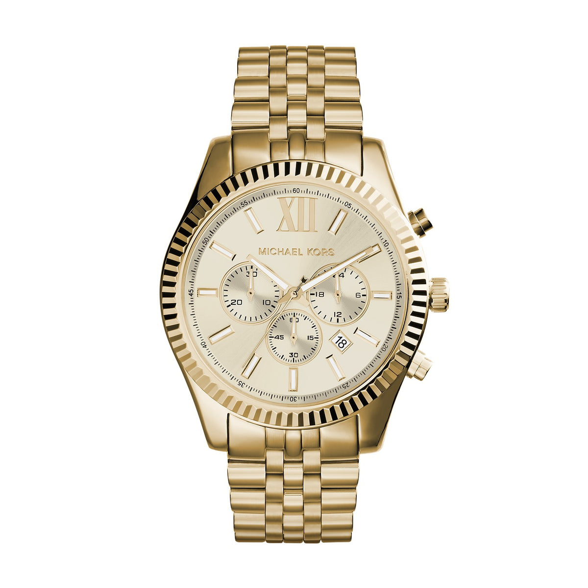 Michael Kors Lexington 45mm Gold Dial Men's Watch MK8281