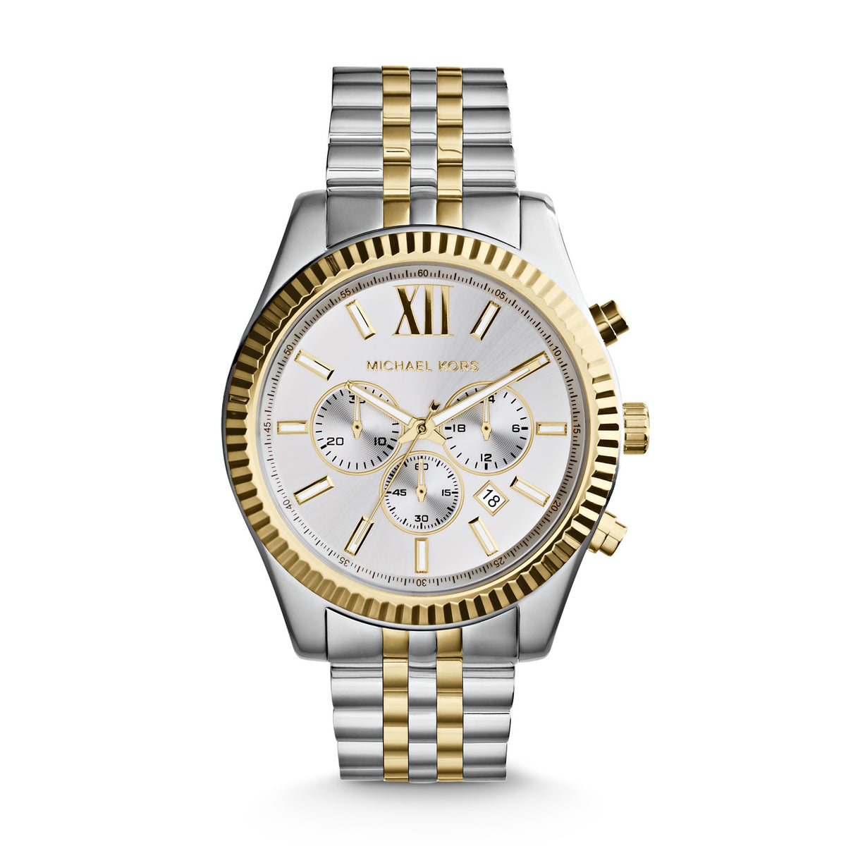 Michael Kors Lexington 45mm Silver Dial Men's Watch MK8344