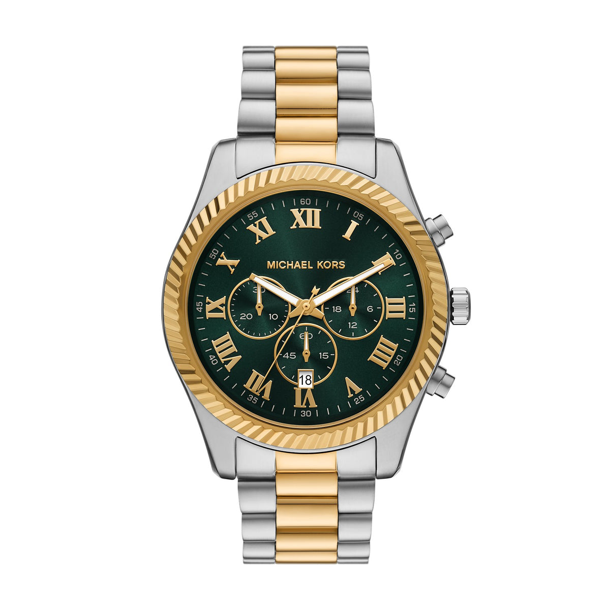 Michael Kors Oversized Lexington 45mm Green Dial Men's Watch MK9277