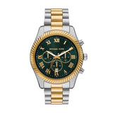 Michael Kors Oversized Lexington 45mm Green Dial Men's Watch MK9277