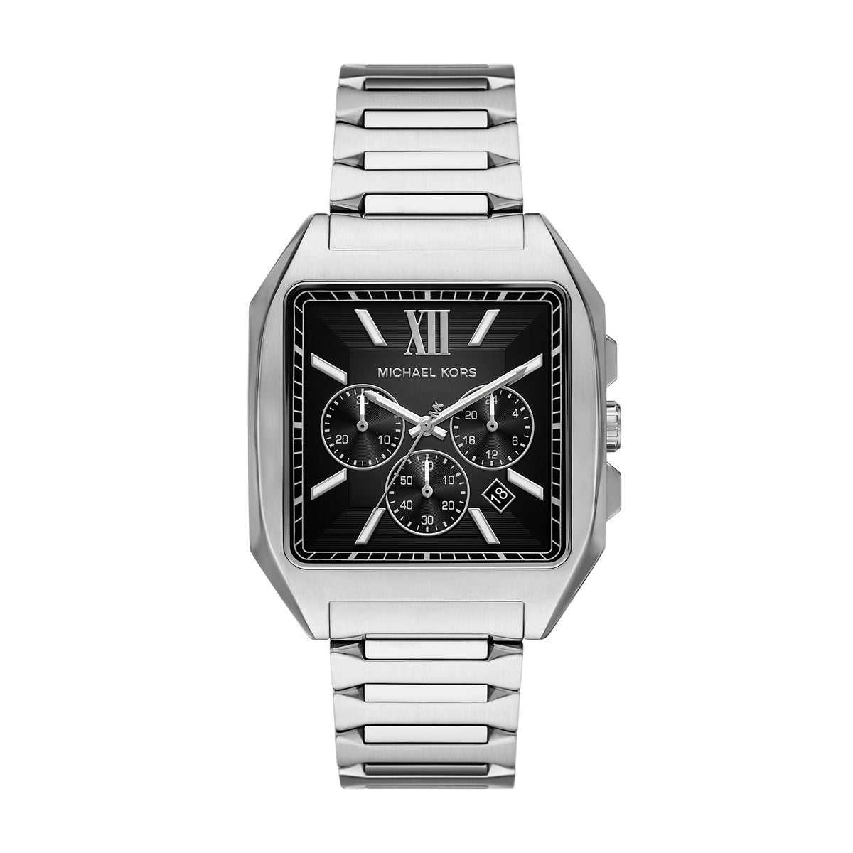 Michael Kors Hayes 48mm Silver Dégradé Dial Men's Watch MK9283