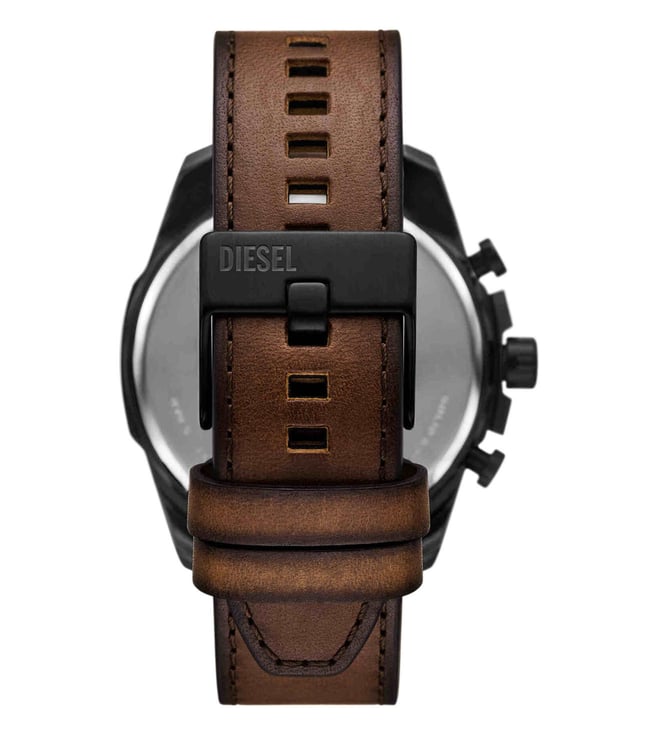 Diesel Mega Chief Slim 48mm Brown Dial Men's Watch DZ4692