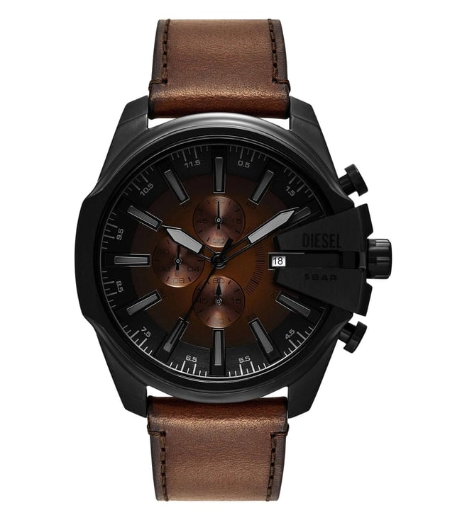 Diesel Mega Chief Slim 48mm Brown Dial Men's Watch DZ4692