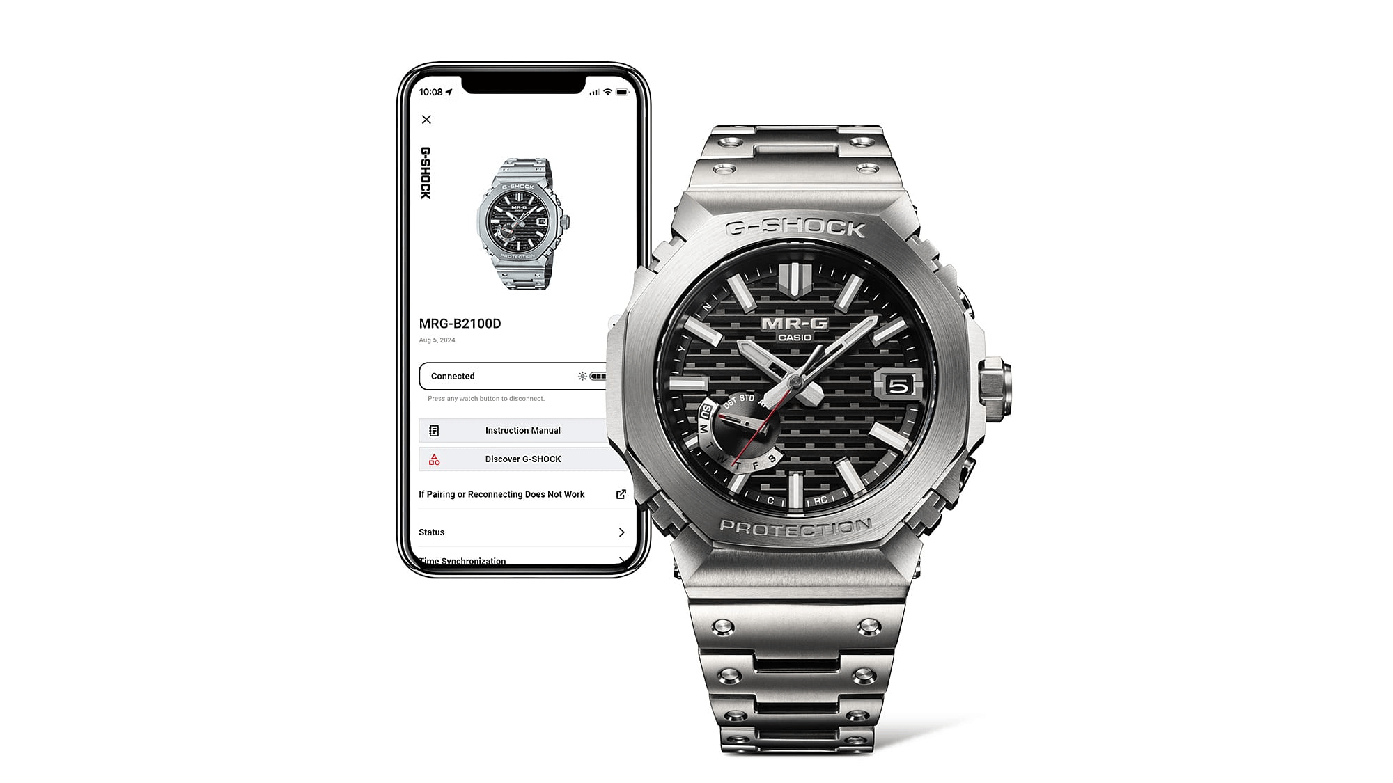G-Shock MRG-B2100 Series 44.4mm Black Dial Men's Watch MRGB2100D-1A