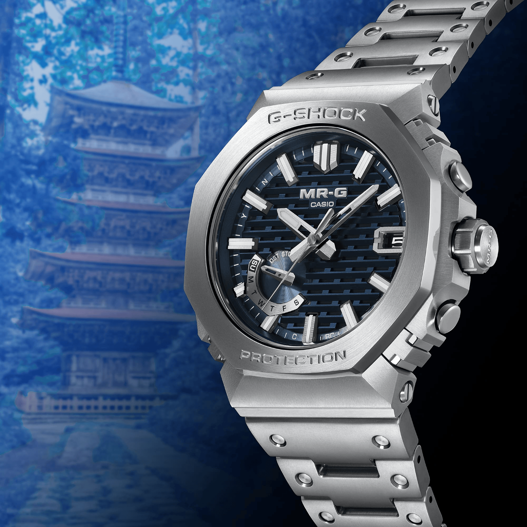 G-Shock MRG-B2100 Series 44.4mm Blue Dial Men's Watch MRGB2100D-2A