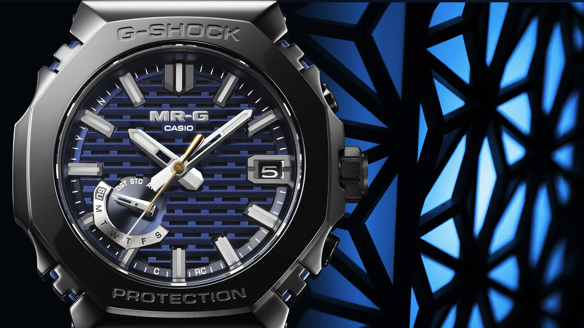 G-Shock MRG-B2100 Series 44.4mm Blue Dial Men's Watch MRGB2100R-2A