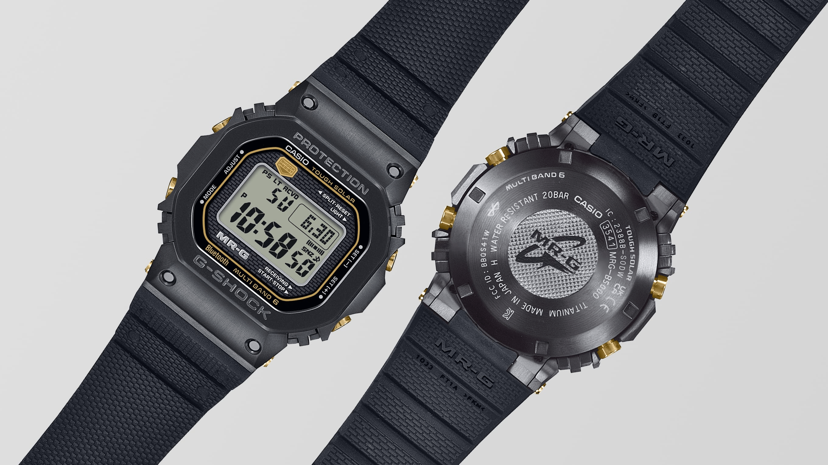 G-Shock MRG-B5000 Series 43.2mm Digital/Black Dial Men's Watch MRGB5000R-1