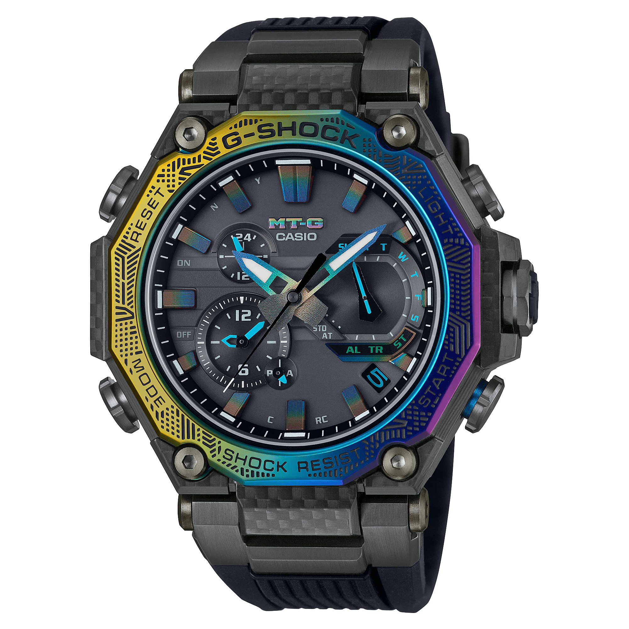 G-Shock MT-G City Carbon Fiber Multi-Colored Men's Watch MTGB2000YR1A -  Black