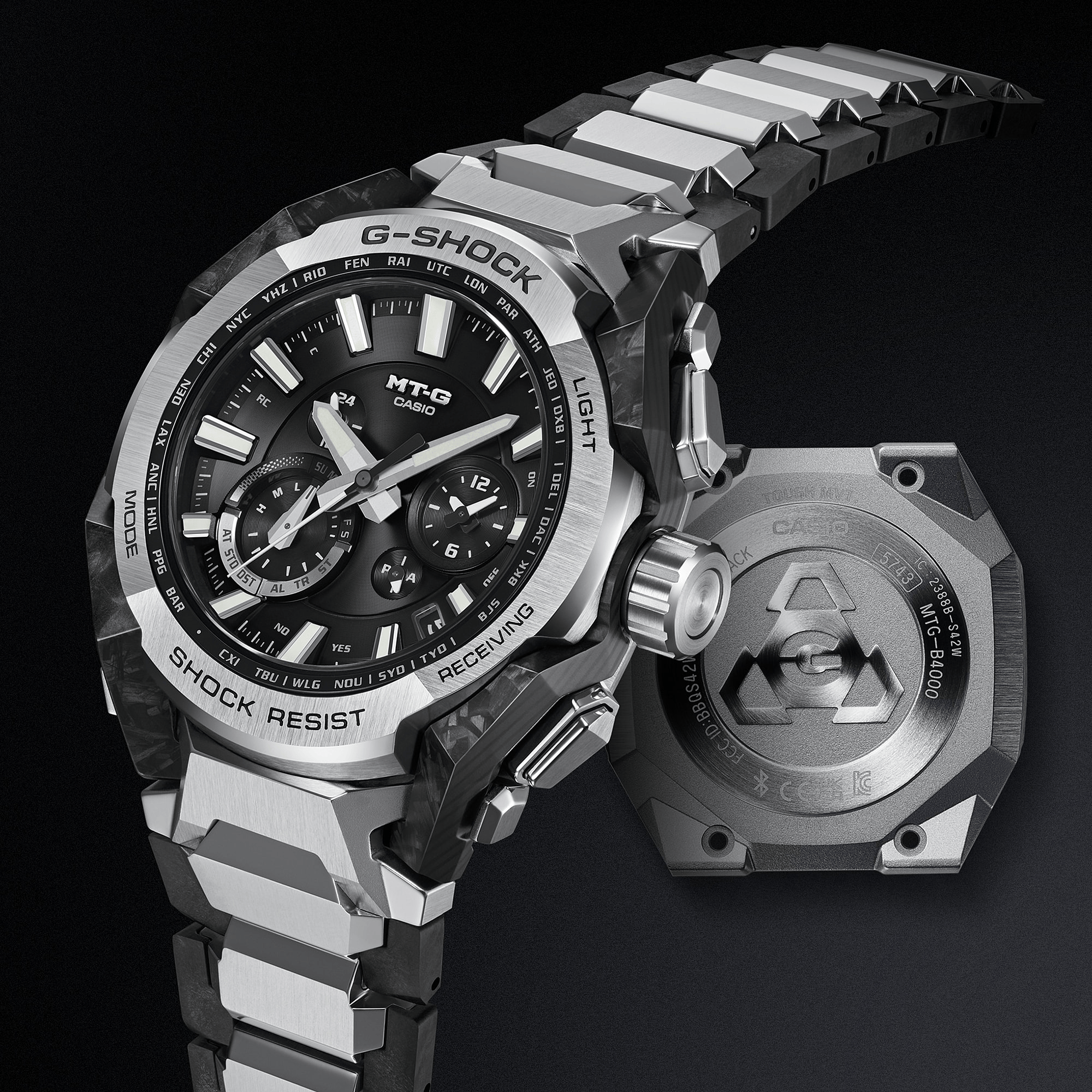 G-Shock MT-G MTG-B4000 Series 45.3mm Black Dial Men's Watch MTGB4000D-1A
