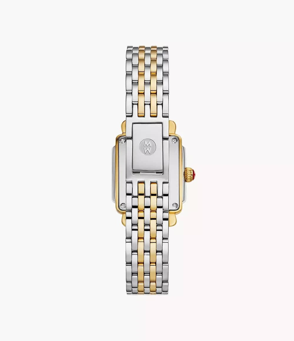 Michele Deco Madison Mini Diamond Two-Tone 24mm 18K Women's Watch MWW06D000172