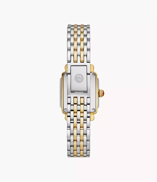 Michele Deco Madison Mini Diamond Two-Tone 24mm 18K Women's Watch MWW06D000172