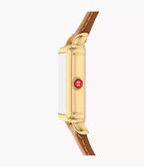 MICHELE Deco Park 18K Gold-Plated 29mm White Mother of Pearl Dial Women's Watch MWW06E000150