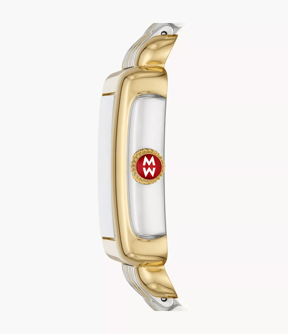 Michele Deco Madison Mid Two-Tone 18k Diamond Women's Watch MWW06G000013