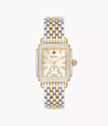 MICHELE Deco Mid 29mm Two-Tone 18K Gold Diamond Women's Watch MWW06V000123