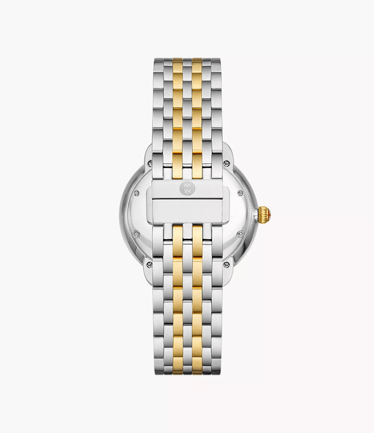 MICHELE Serein Mid Two-Tone 36mm Diamond Women's Watch MWW21B000138