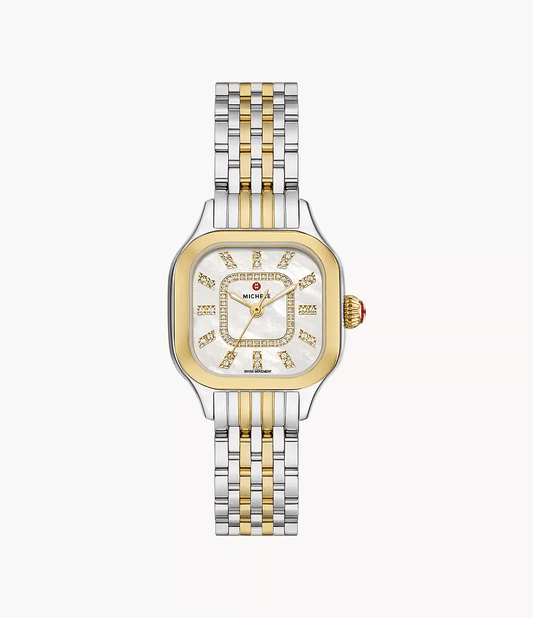 MICHELE Meggie 29mm 18K Two-Tone Diamond Women's Watch MWW33B000009