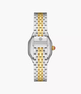 MICHELE Meggie 18K Two-Tone Gold-Plated Diamond 29mm Green Dial Women's Watch MWW33B000018