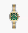 MICHELE Meggie 18K Two-Tone Gold-Plated Diamond 29mm Green Dial Women's Watch MWW33B000018