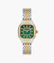 MICHELE Meggie 18K Two-Tone Gold-Plated Diamond 29mm Green Dial Women's Watch MWW33B000018