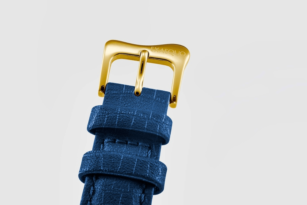 EXAEQUO Classic Melting Watch 28mm Dark Blue Dial Men's Watch EX 0002.0004