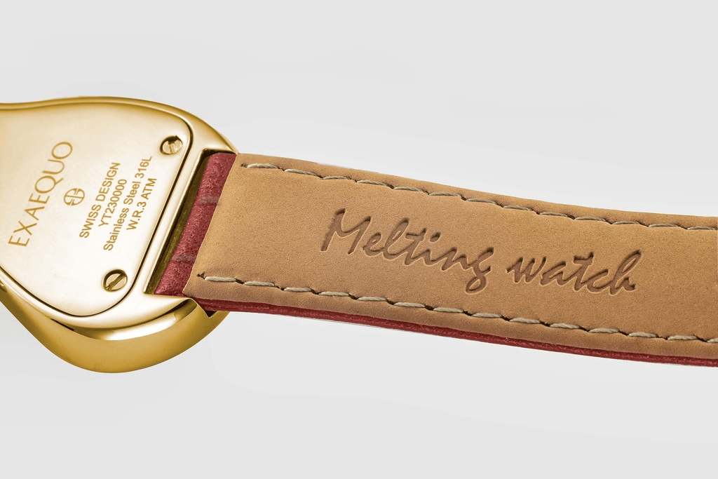 EXAEQUO Classic Melting Watch 28mm Gold Yellow Dial Men's Watch EX 0002.0003