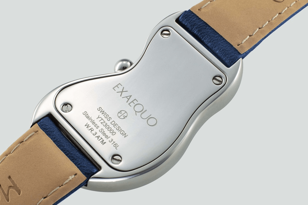 EXAEQUO Classic Melting Watch 28mm Dark Blue Dial Men's Watch EX 0001.0004