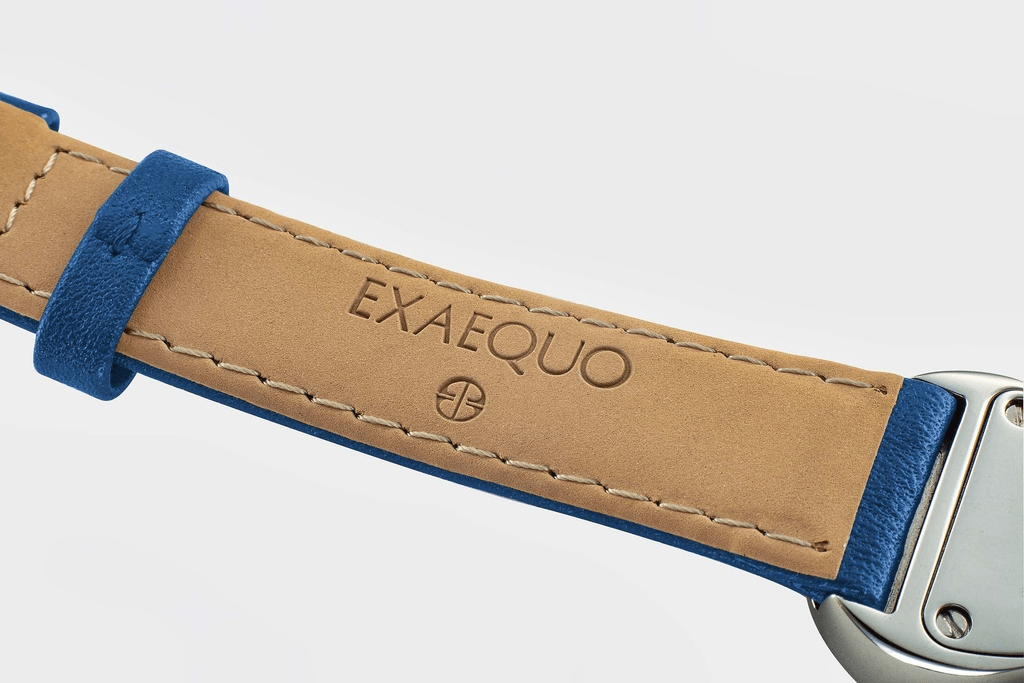 EXAEQUO Classic Melting Watch 28mm Dark Blue Dial Men's Watch EX 0001.0004