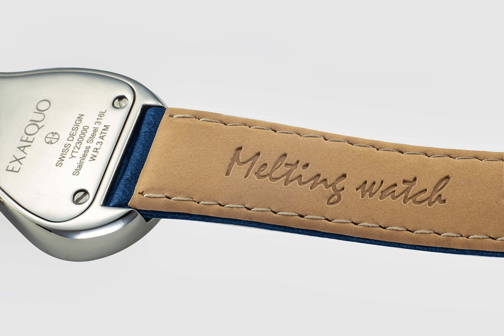 EXAEQUO Classic Melting Watch 28mm Dark Blue Dial Men's Watch EX 0001.0004