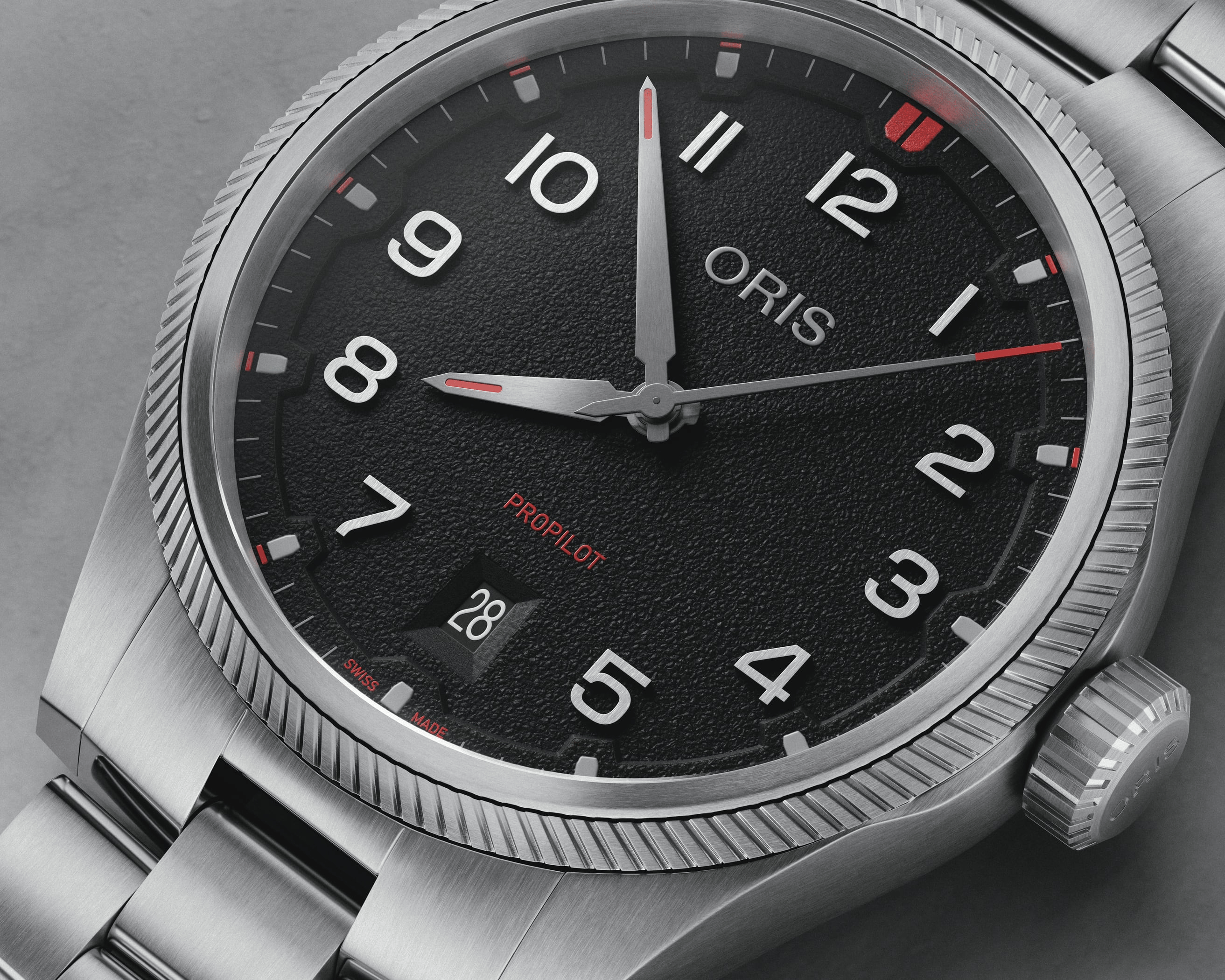 Oris ProPilot Date 41mm Black Dial Men's Watch 01 733 7805 4164-07 8 20 04LC