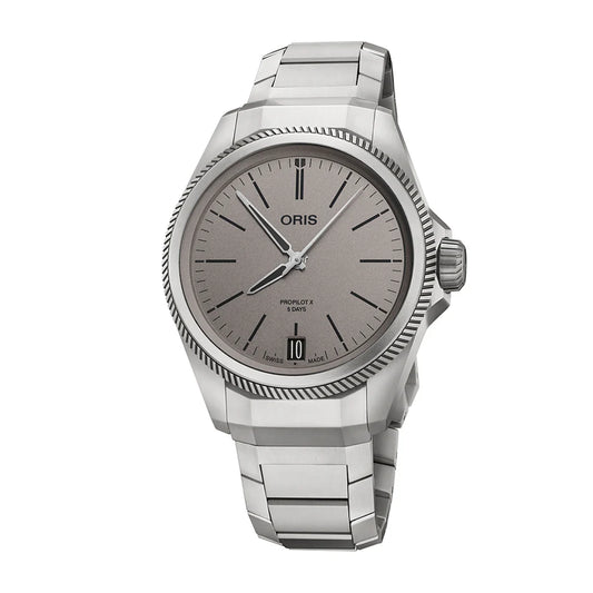 Oris ProPilot X Calibre 400 39mm Grey Dial Men's Watch 01 400 7778 7153-07 7 20 01TLC