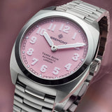 Bremont Terra Nova 38mm Pink Dial Men's Watch TN38-ND-SS-PK-B