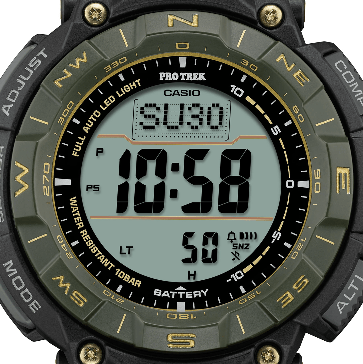 G-Shock PRO TREK 30th Anniversary PRG-340 Series 51.7mm Black/Digital Dial Men's Watch PRG340ANS-3