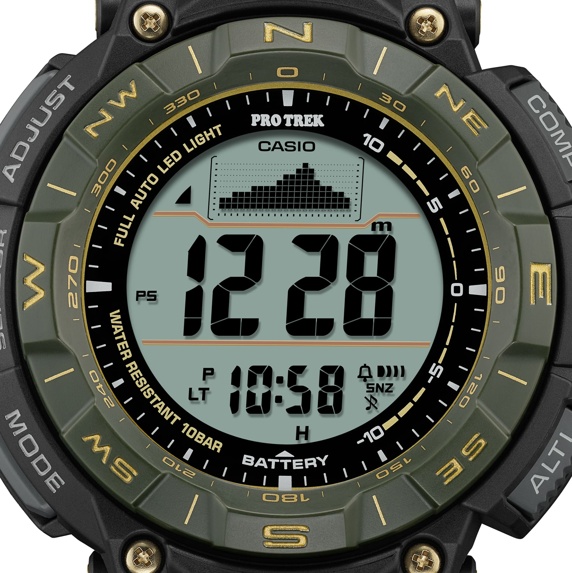 G-Shock PRO TREK 30th Anniversary PRG-340 Series 51.7mm Black/Digital Dial Men's Watch PRG340ANS-3