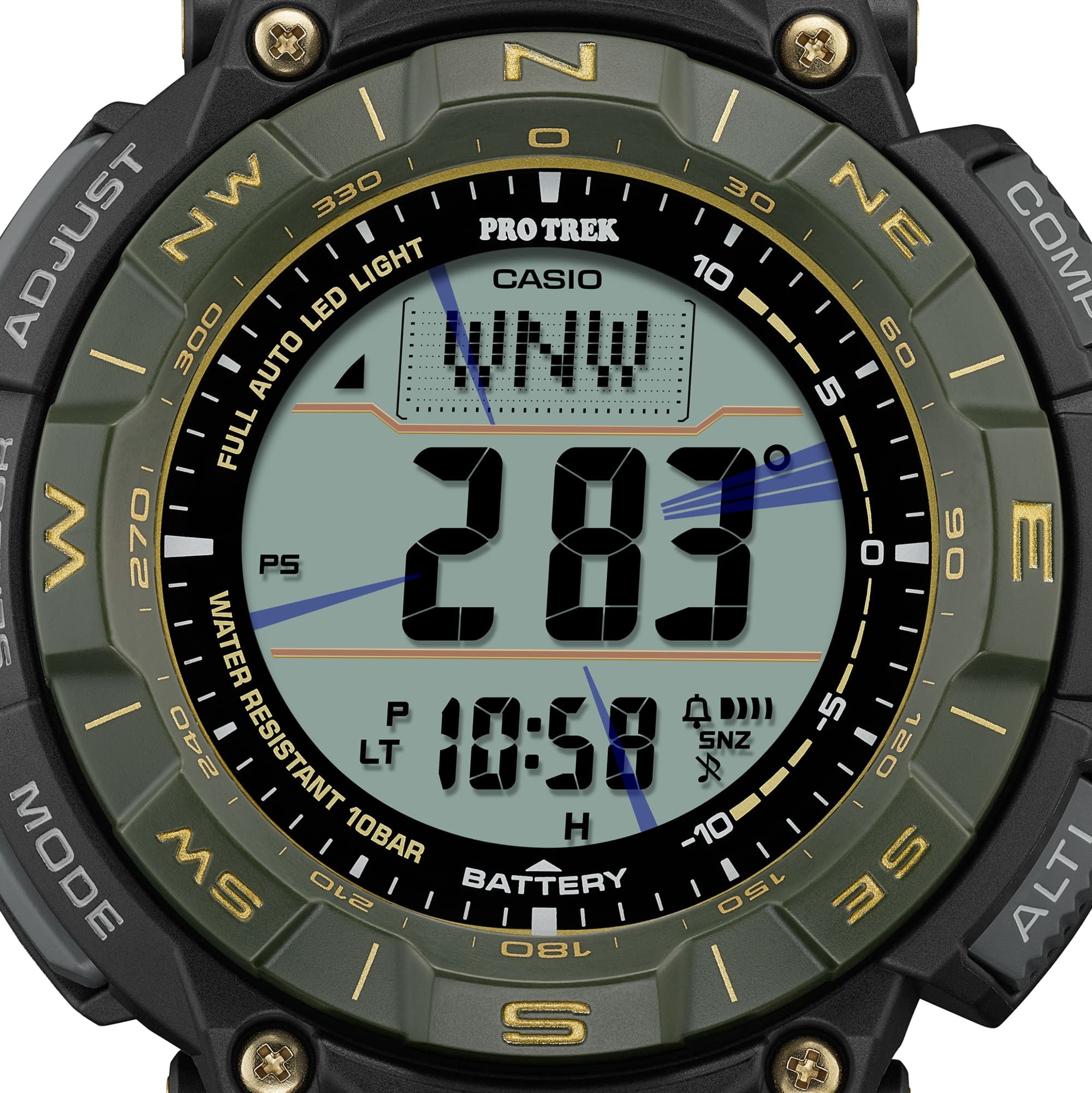 G-Shock PRO TREK 30th Anniversary PRG-340 Series 51.7mm Black/Digital Dial Men's Watch PRG340ANS-3