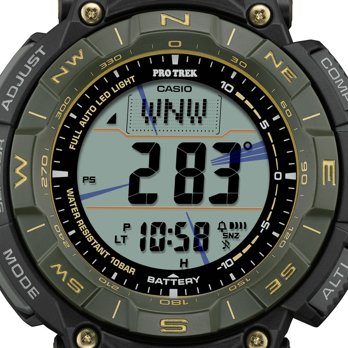 G-Shock PRO TREK 30th Anniversary PRG-340 Series 51.7mm Black/Digital Dial Men's Watch PRG340ANS-3
