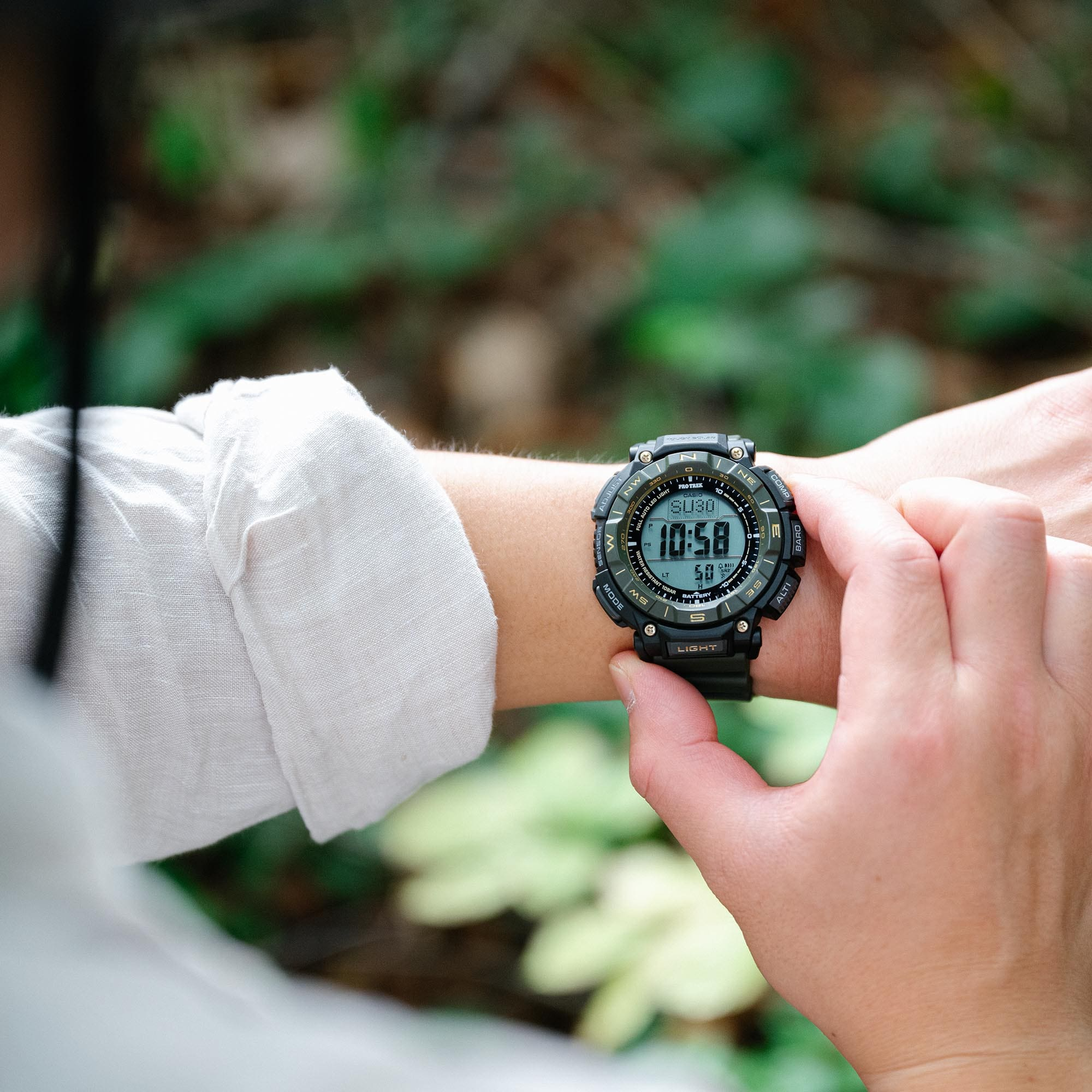 G-Shock PRO TREK 30th Anniversary PRG-340 Series 51.7mm Black/Digital Dial Men's Watch PRG340ANS-3