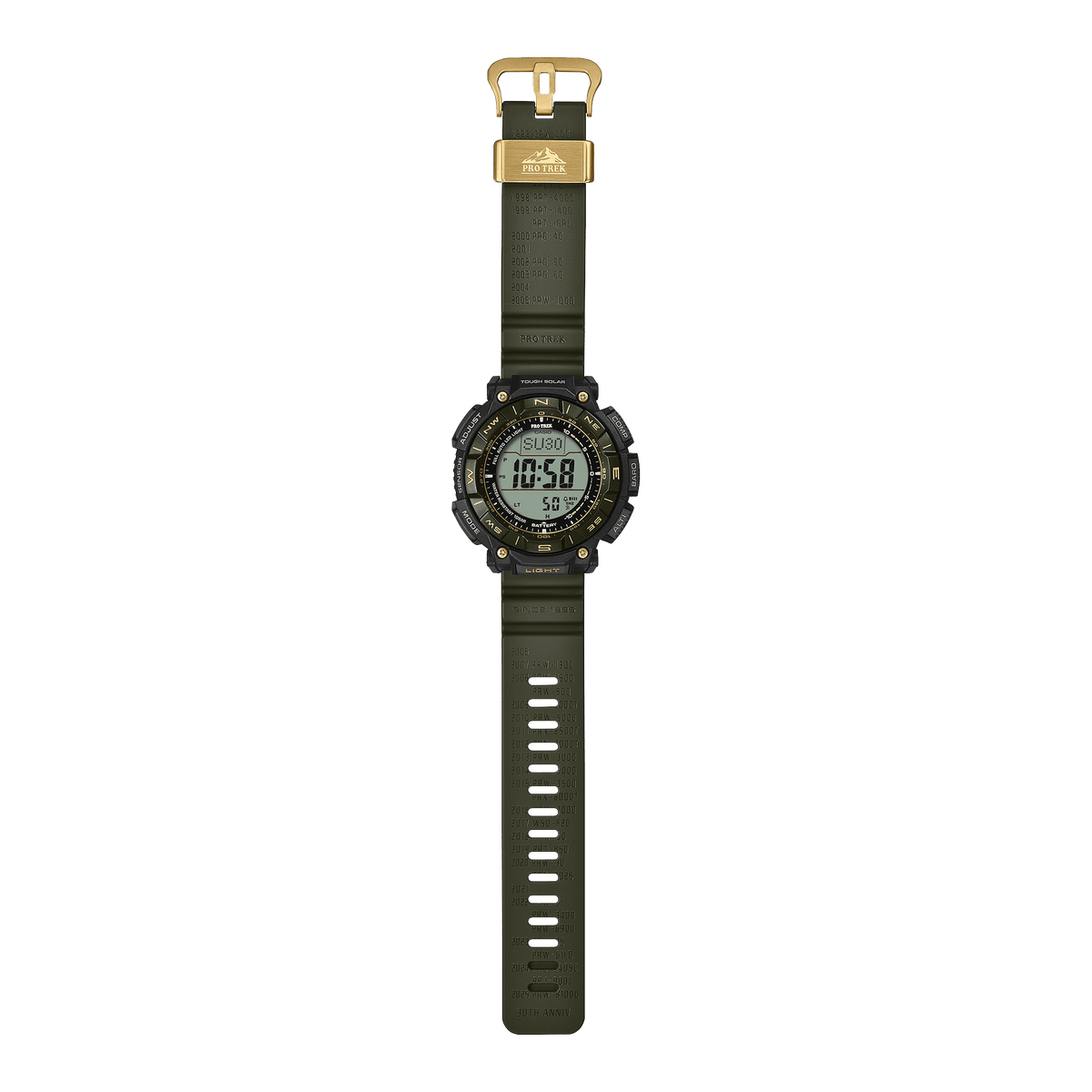 G-Shock PRO TREK 30th Anniversary PRG-340 Series 51.7mm Black/Digital Dial Men's Watch PRG340ANS-3