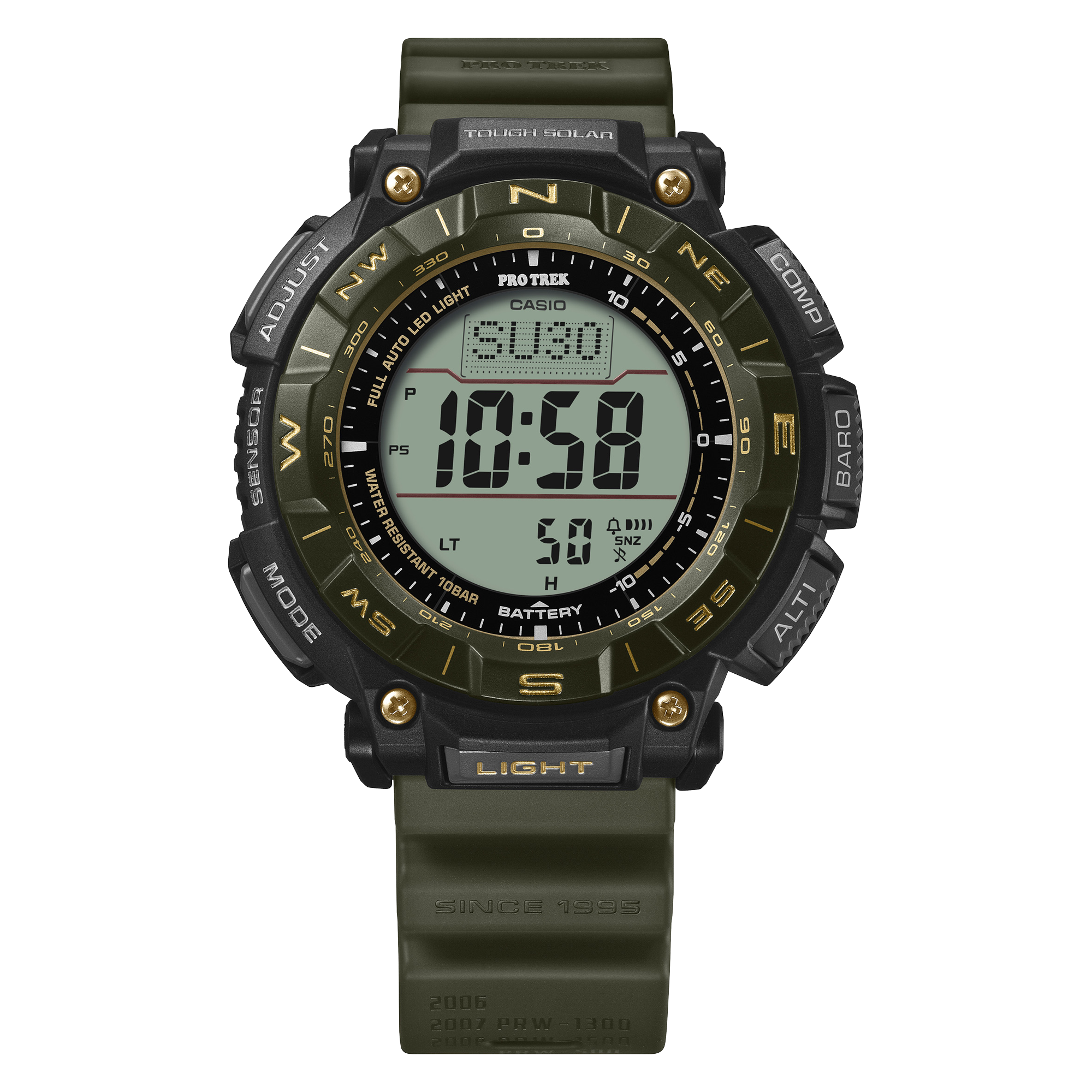 G-Shock PRO TREK 30th Anniversary PRG-340 Series 51.7mm Black/Digital Dial Men's Watch PRG340ANS-3