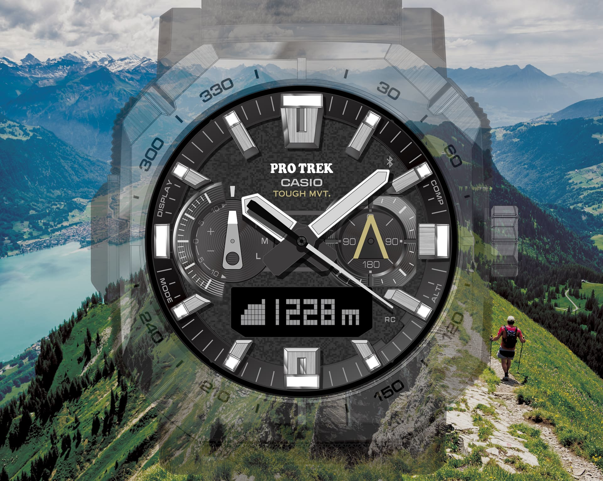 G-Shock PRO TREK PRW-B1000 Series 45.8mm Black Dial Men's Watch PRWB1000-1